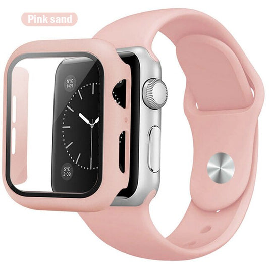 Pink Bumper with Protector and Silicone Band