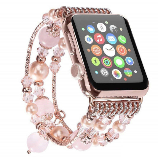 Bracelet Gold Pink Band Apple Watch