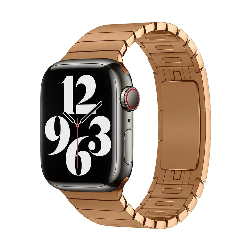 Rose Gold Metal Band Apple Watch